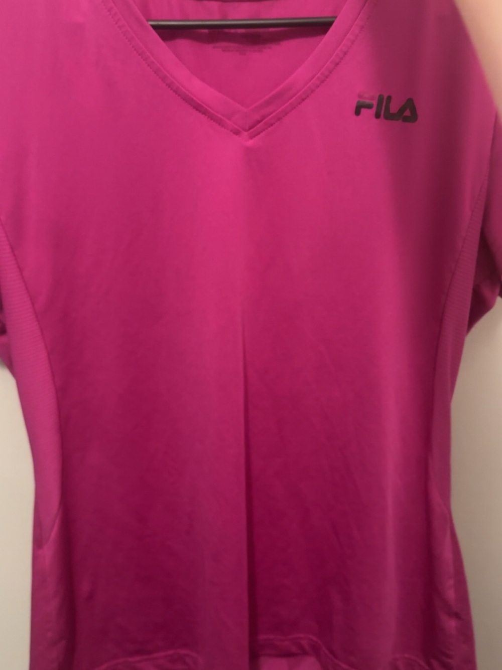 Fila Women's V-Neck Athletic Jersey - Magenta